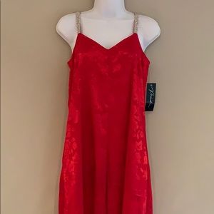 NWT Wide Leg Red Flora Romper.